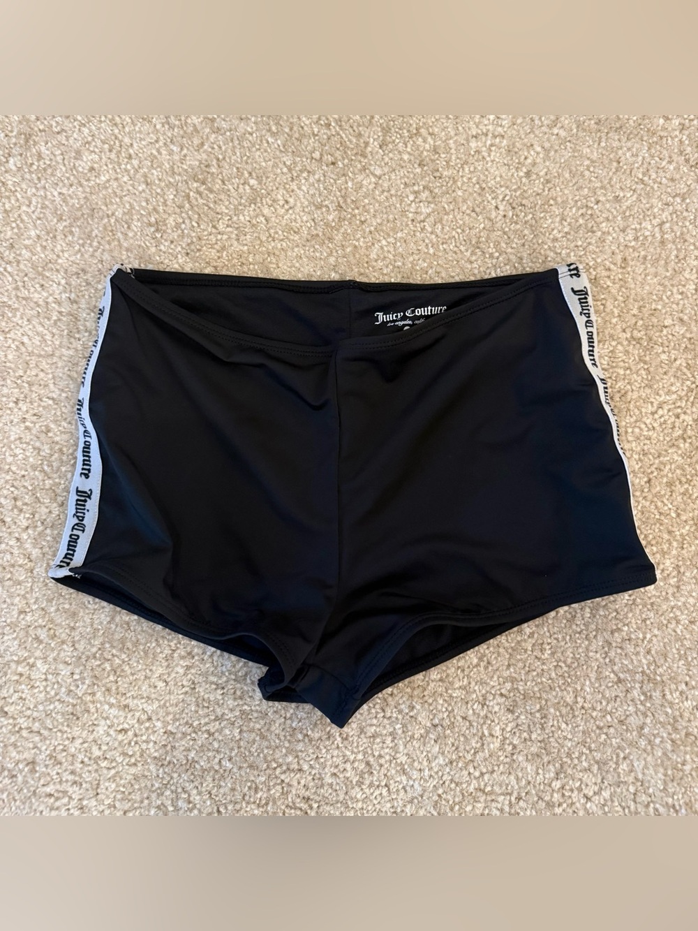Juicy couture black shorts swimsuit bottom